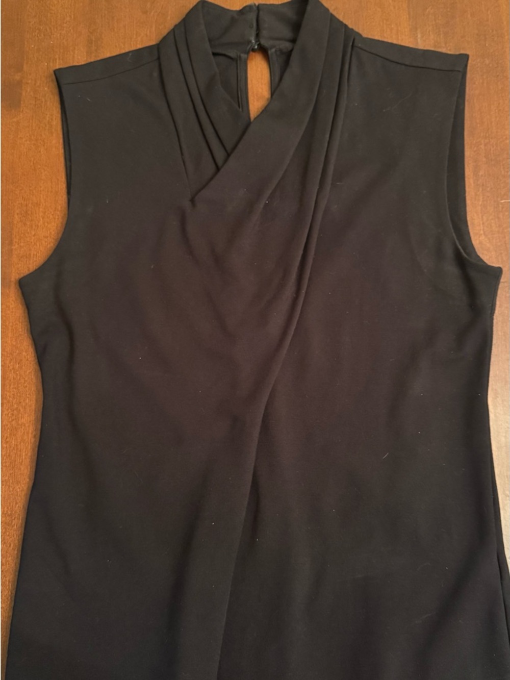 Anthropologie Sleeveless Draped Neck Women's Top - Black